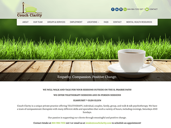 A website design for a green energy company aiming to provide clarity and sustainability.