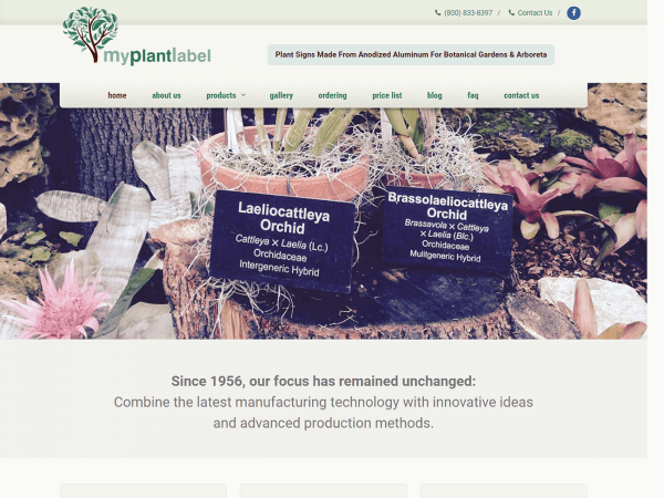 Website design, plant nursery.